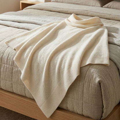 The Knitted Fleece Shawl